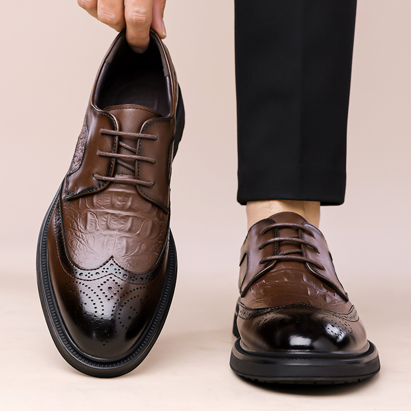 Formal Men Office Wear Sandals - Letnie nowe skórzane buty męskie biznesowe