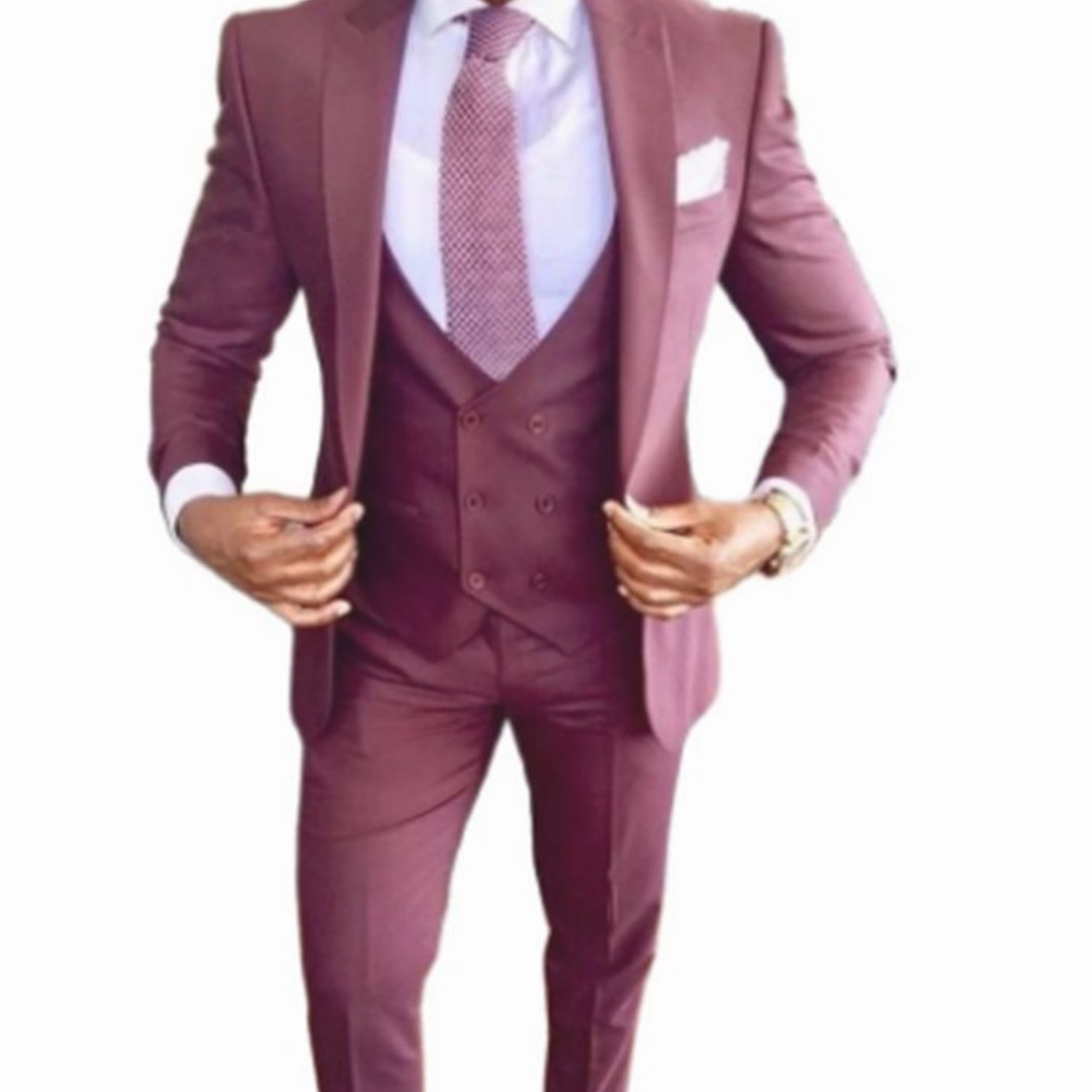Men'S Formal Wear Not Suit - Męski garnitur 3-częściowy, elegancki, ślubny, dopasowany