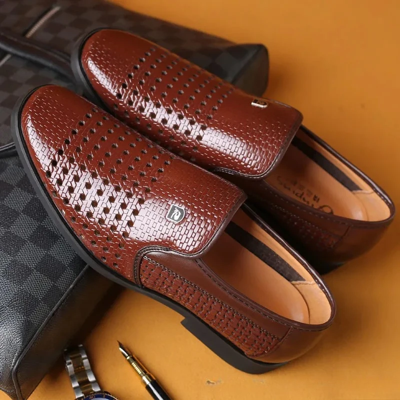Formal Men Office Wear Sandals - Letnie nowe skórzane buty męskie Biznesowe