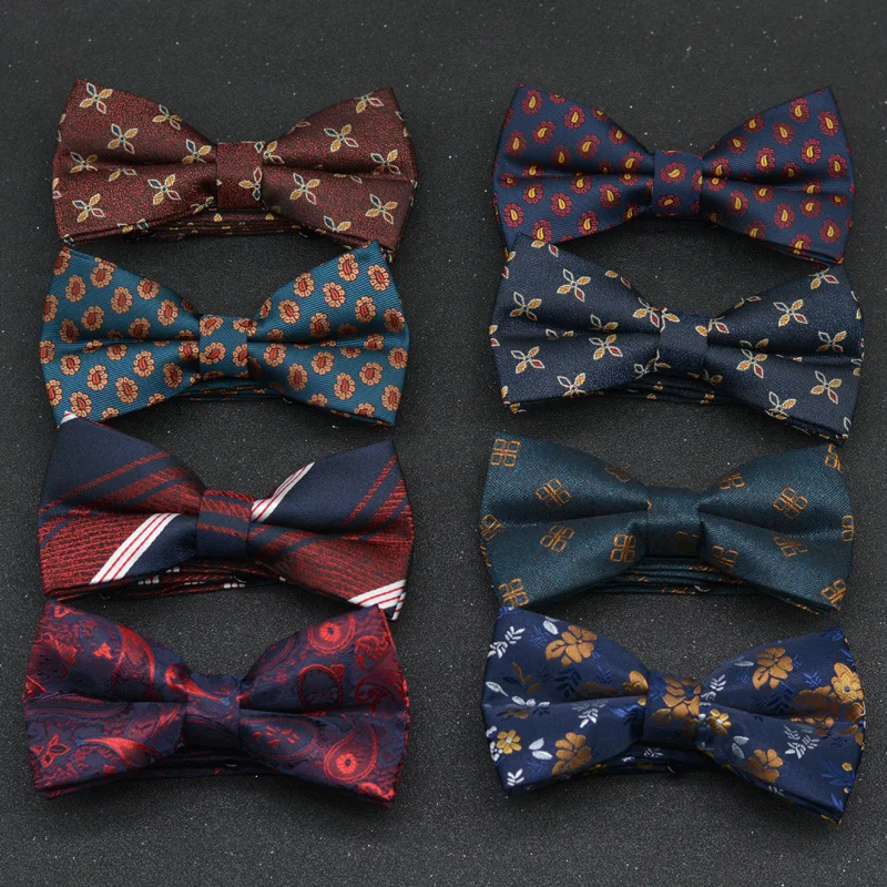 Men Formal Wear Dress - Krawat muszka męski ślubny podwójny dla