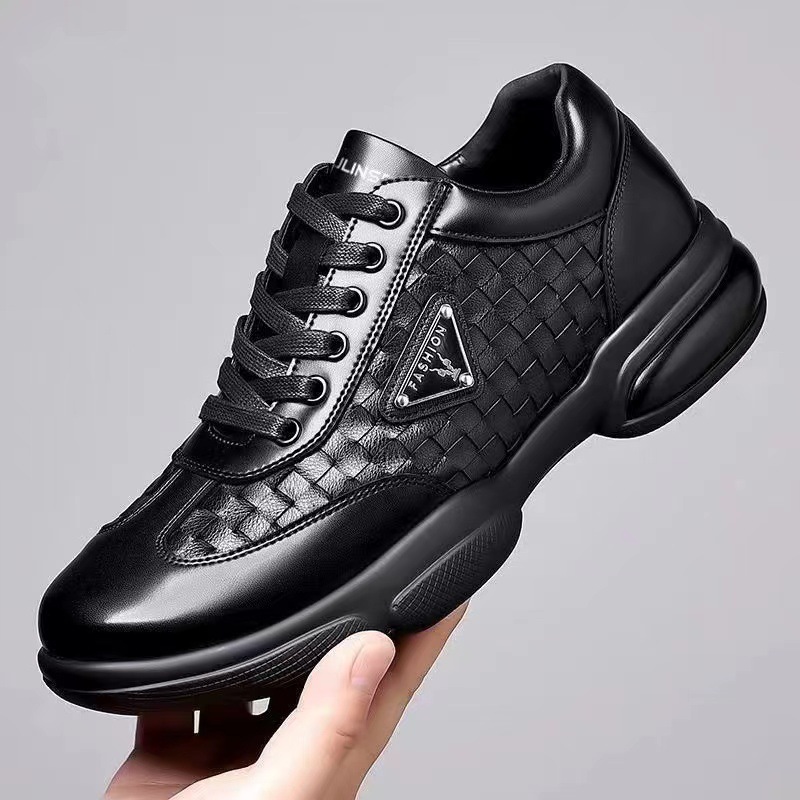 Men Formal Wear For Summer - Nowe Męskie Skórzane Buty na Platformie