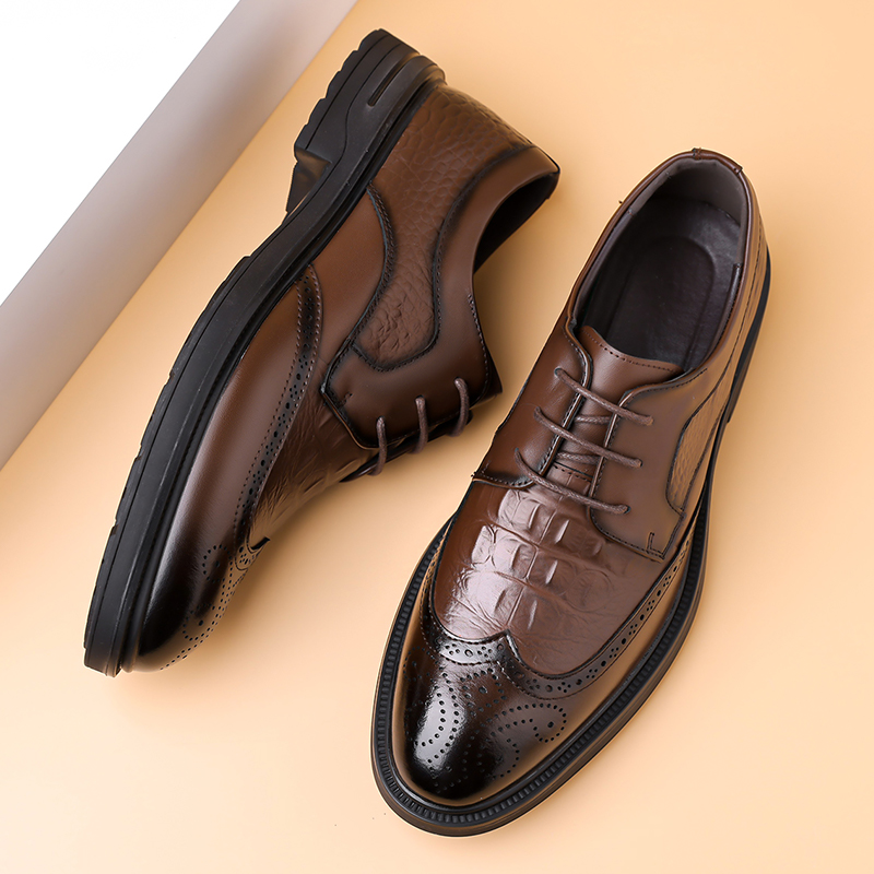 Letnie nowe skórzane buty męsk – Formal Men Office Wear Sandals recenzja i cena