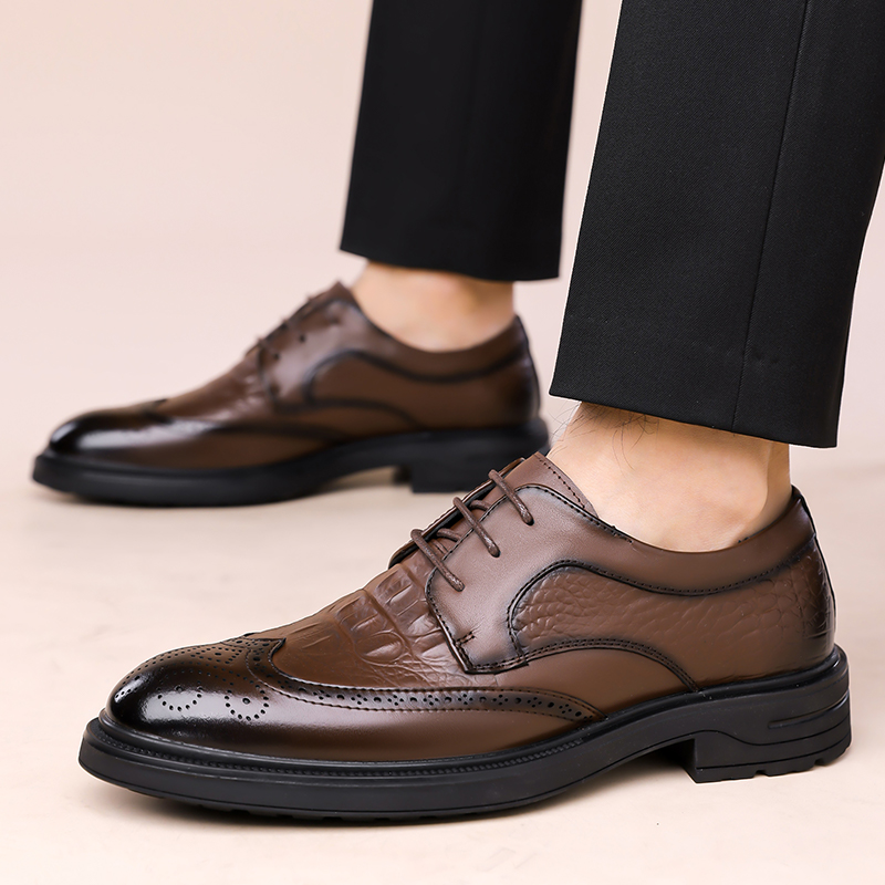 Letnie nowe skórzane buty męsk – Formal Men Office Wear Sandals recenzja i cena