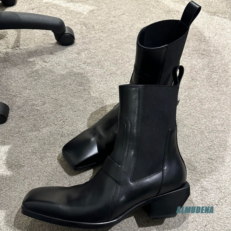 Męskie czarne skórzane botki C – Men'S Formal Style recenzja i cena