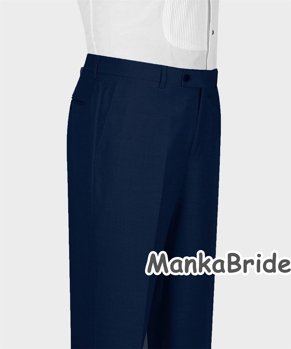 Elegancki granatowy klasyczny  – Men Formal Wear Blue recenzja i cena