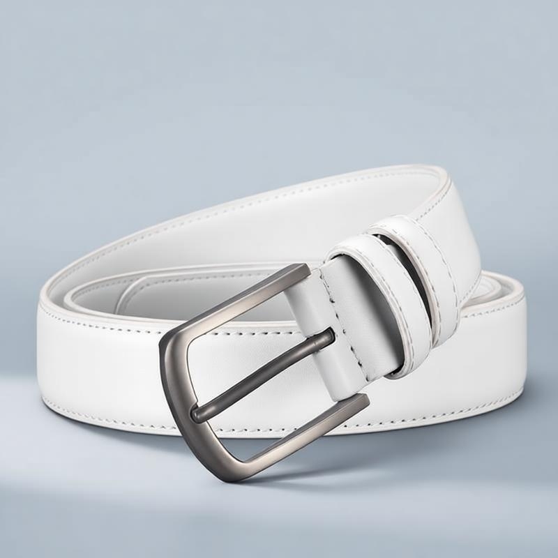 Męski pasek wizytowy, jednolit – Men'S Formal Wear Belt recenzja i cena