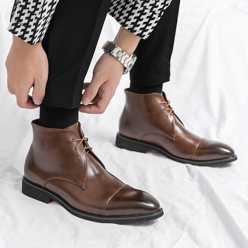 Męskie botki ze skóry naturaln – Men'S Formal Style recenzja i cena