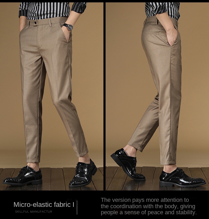 Letnie spodnie garniturowe Męż – Men Formal Wear For Summer recenzja i cena