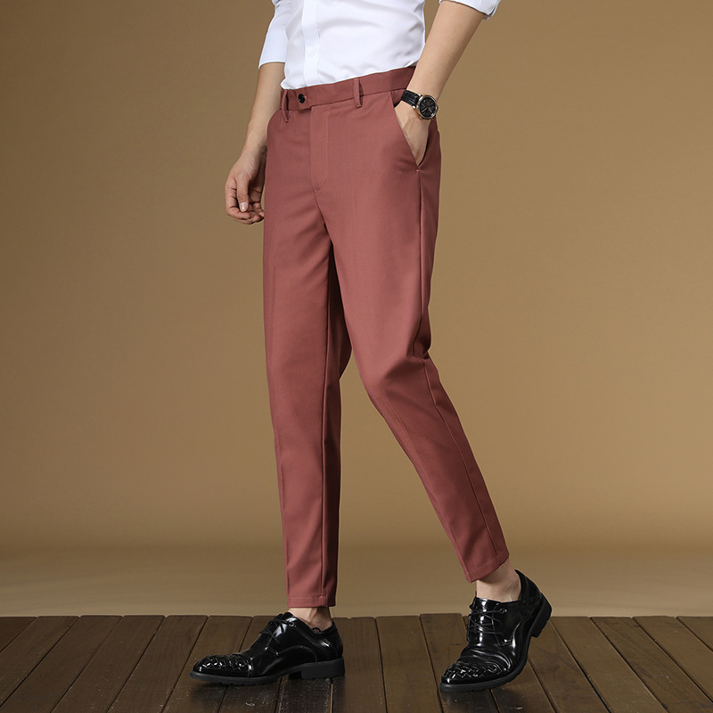 Letnie spodnie garniturowe Męż – Men Formal Wear For Summer recenzja i cena