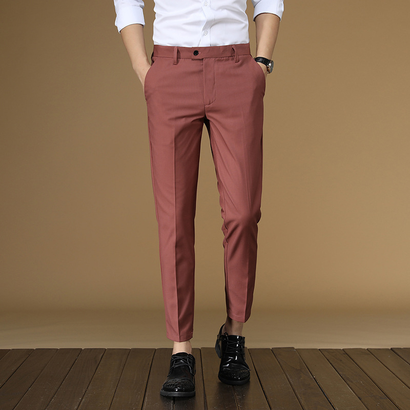 Letnie spodnie garniturowe Męż – Men Formal Wear For Summer recenzja i cena
