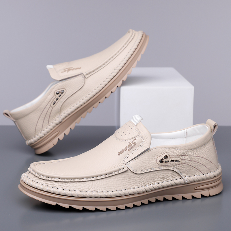 Autentyczne skórzane buty męsk – Men Formal Wear For Summer recenzja i cena