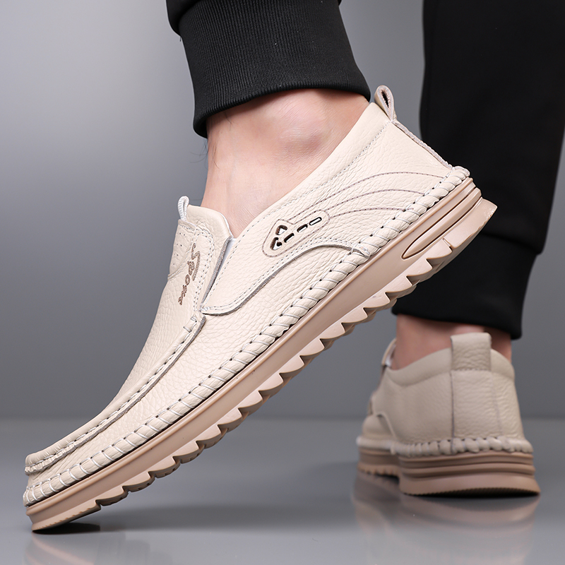 Autentyczne skórzane buty męsk – Men Formal Wear For Summer recenzja i cena
