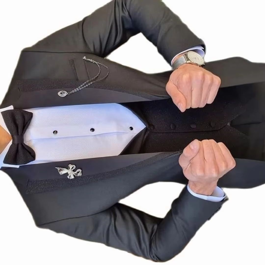 Trzyczęściowy, dopasowany, szy – Men'S Formal Wear Not Suit recenzja i cena