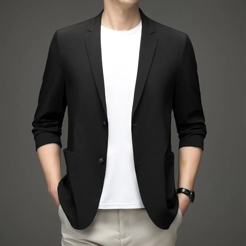 Nowe letnie męskie cienkie mar – Men Formal Wear For Summer recenzja i cena