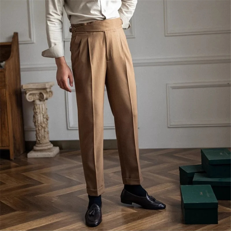 Męskie spodnie garniturowe 202 – Men'S Formal Wear Belt recenzja i cena