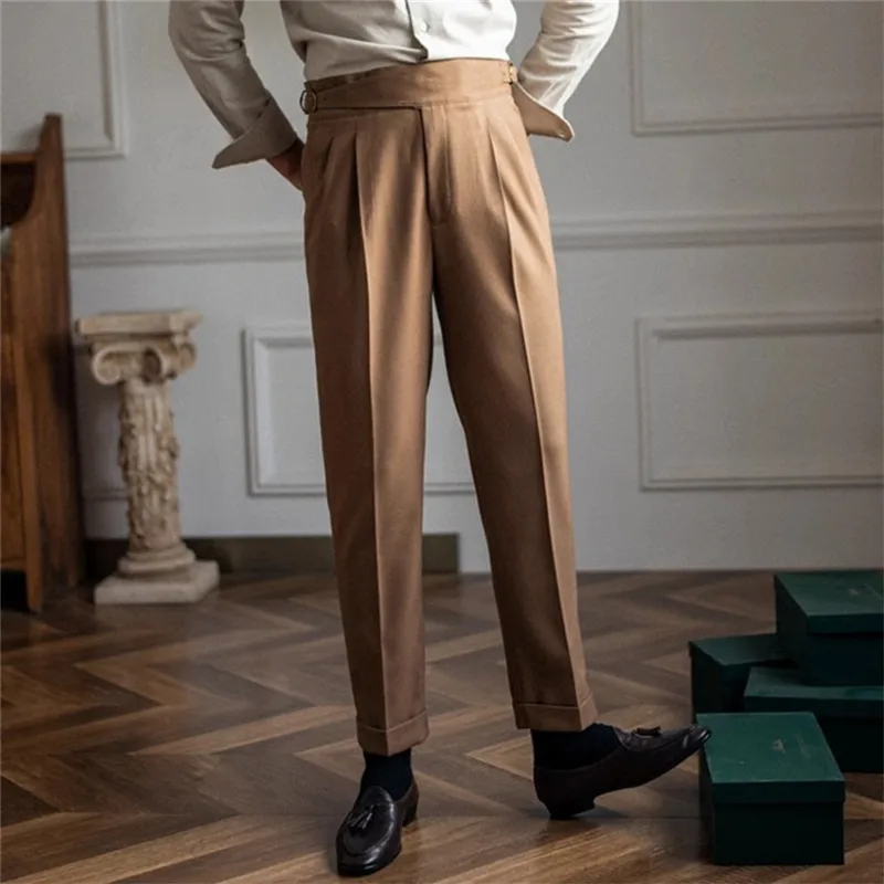 Męskie spodnie garniturowe 202 – Men'S Formal Wear Belt recenzja i cena