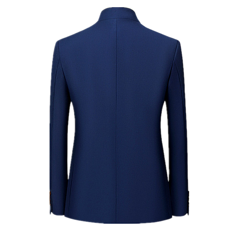 Męska marynarka w stylu chińsk – Men Formal Wear Blue recenzja i cena