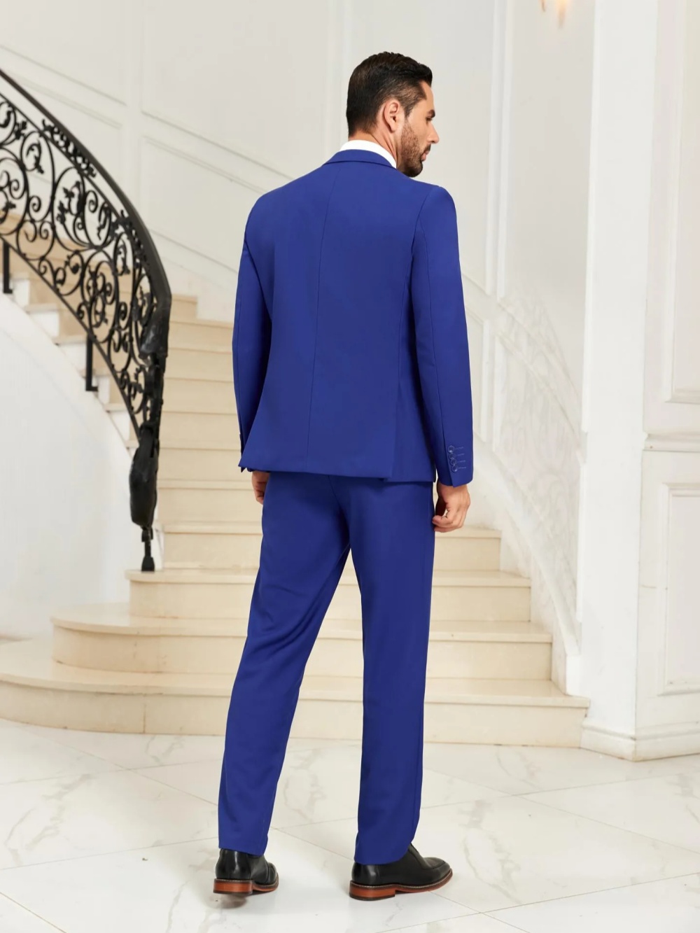 Nowe niebieskie męskie garnitu – Men Formal Wear Blue recenzja i cena