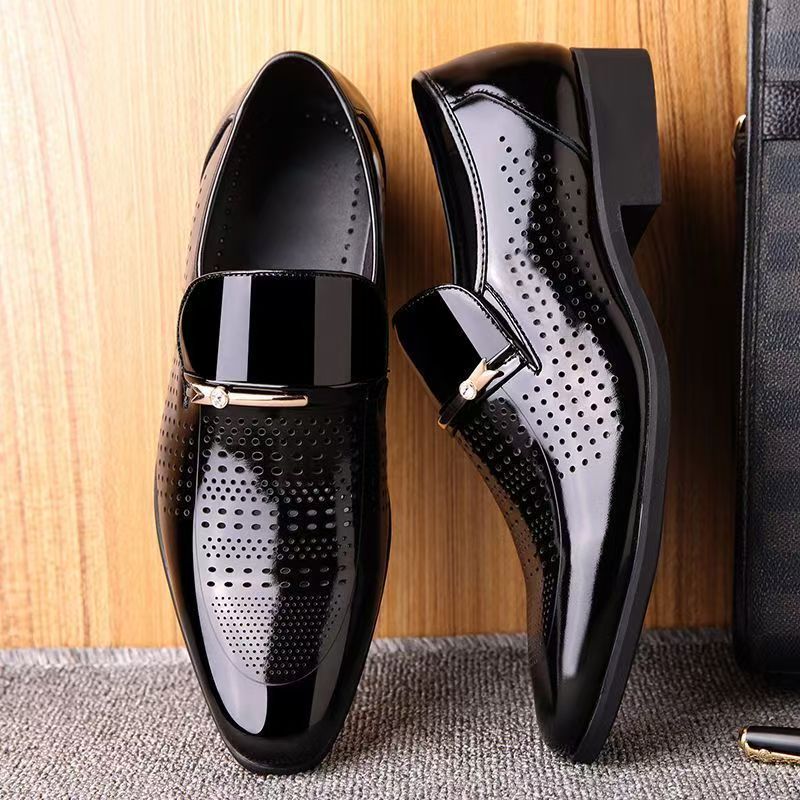 Letnie nowe skórzane buty męsk – Formal Men Office Wear Sandals recenzja i cena