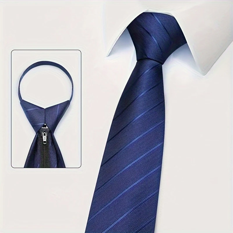 6 szt. Męskie krawaty z zamkie – Men Formal Wear Blue recenzja i cena