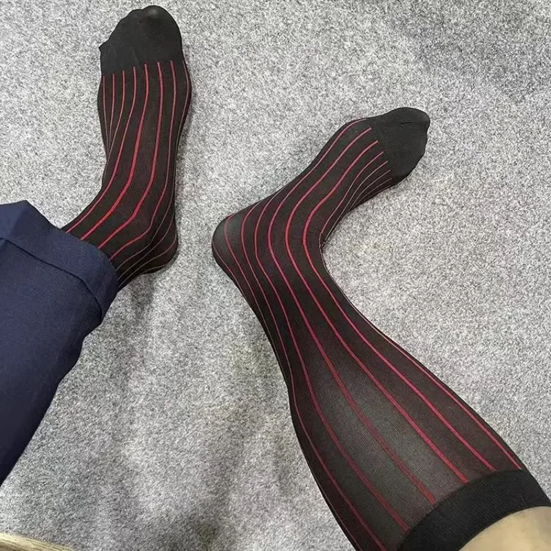 Męskie skarpetki w paski, ultr – Men'S Formal Style recenzja i cena