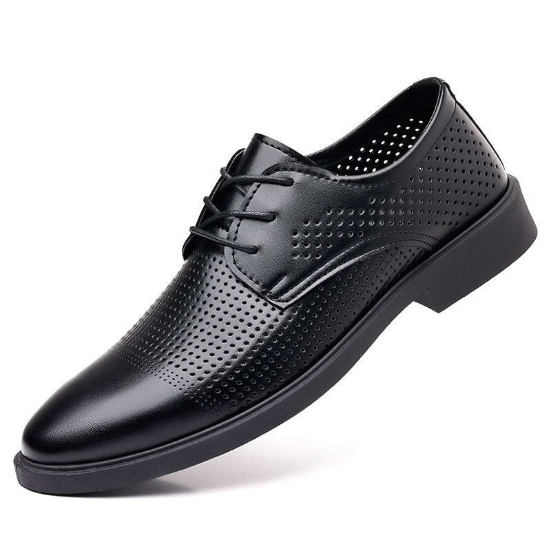 Letnie nowe skórzane buty męsk – Formal Men Office Wear Sandals recenzja i cena