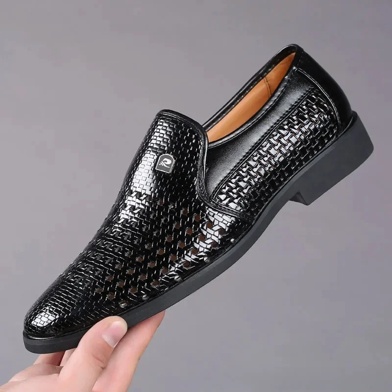 Letnie nowe skórzane buty męsk – Formal Men Office Wear Sandals recenzja i cena