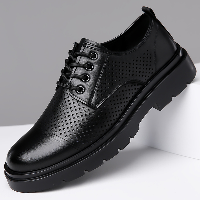 Letnie nowe skórzane buty męsk – Formal Men Office Wear Sandals recenzja i cena