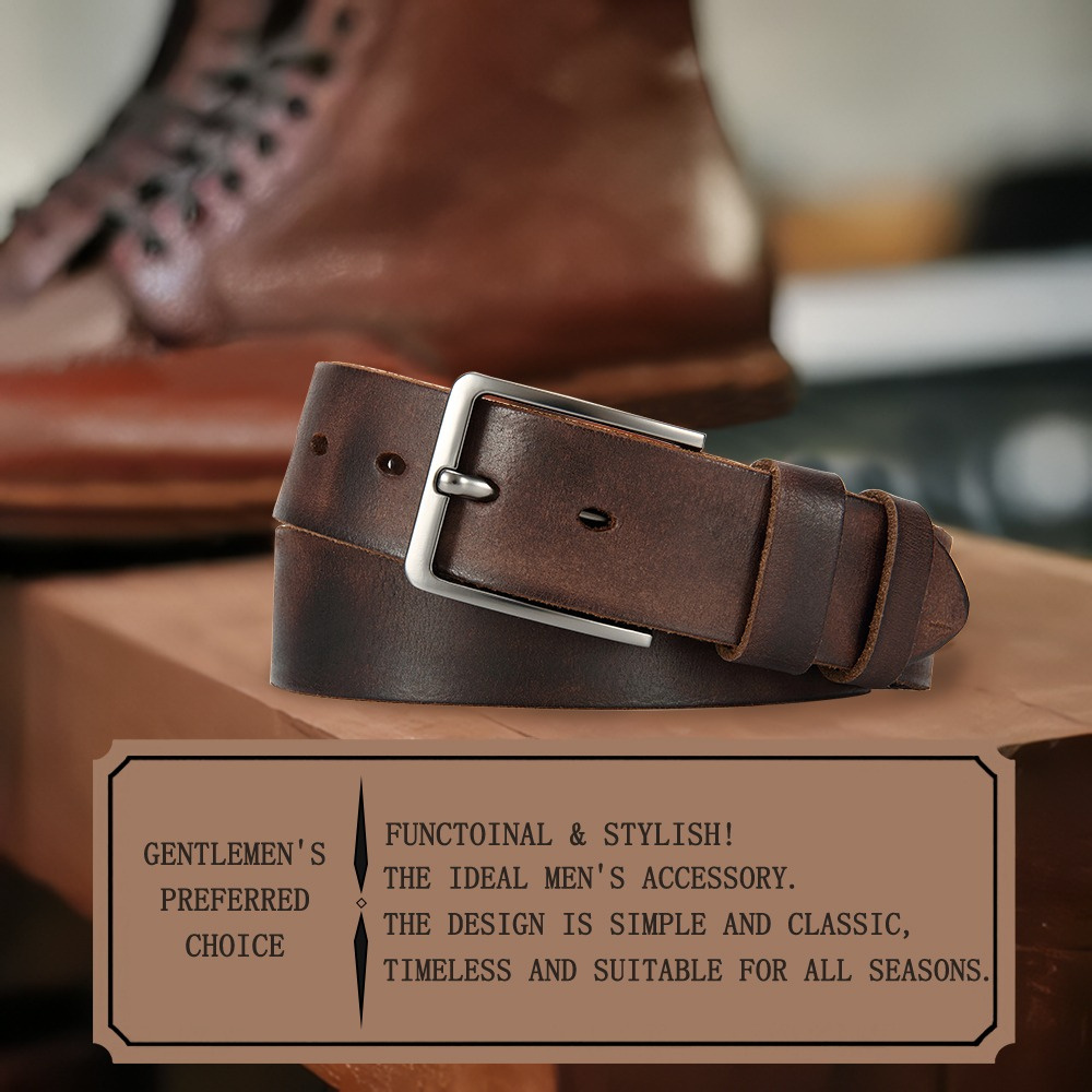 Męski pasek ze skóry naturalne – Men'S Formal Wear Belt recenzja i cena