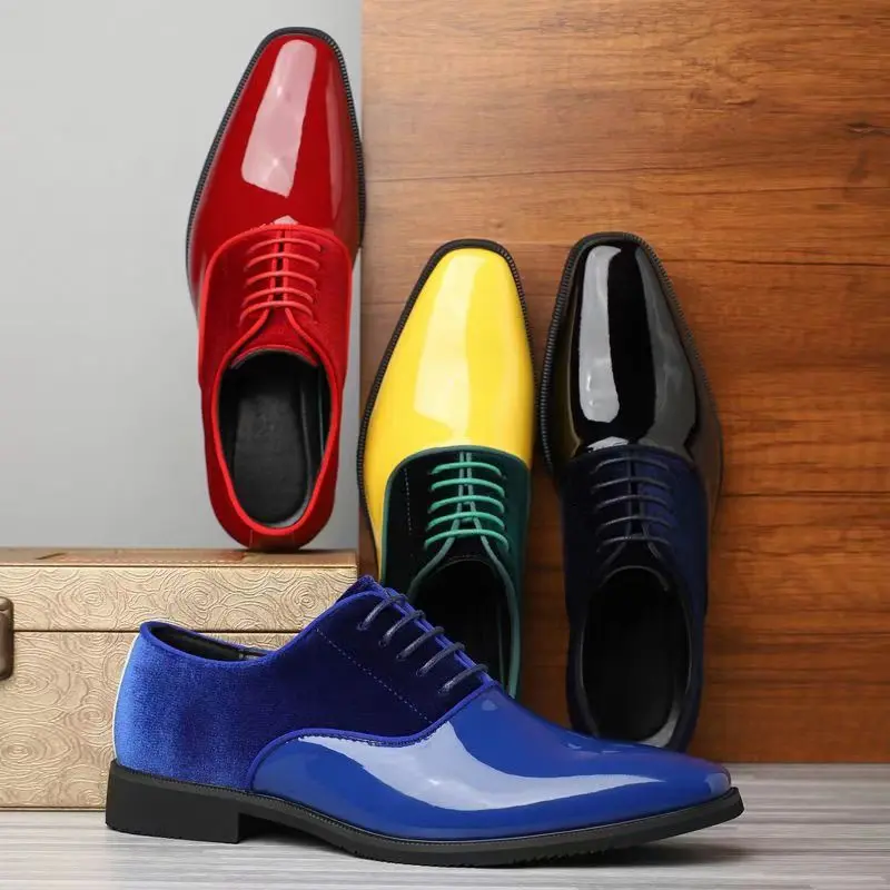 Męskie buty wizytowe Oxford z  – Men Formal Wear Dress recenzja i cena