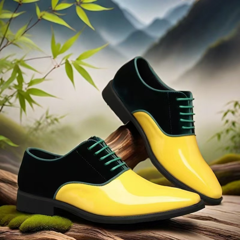 Męskie buty wizytowe Oxford z  – Men Formal Wear Dress recenzja i cena
