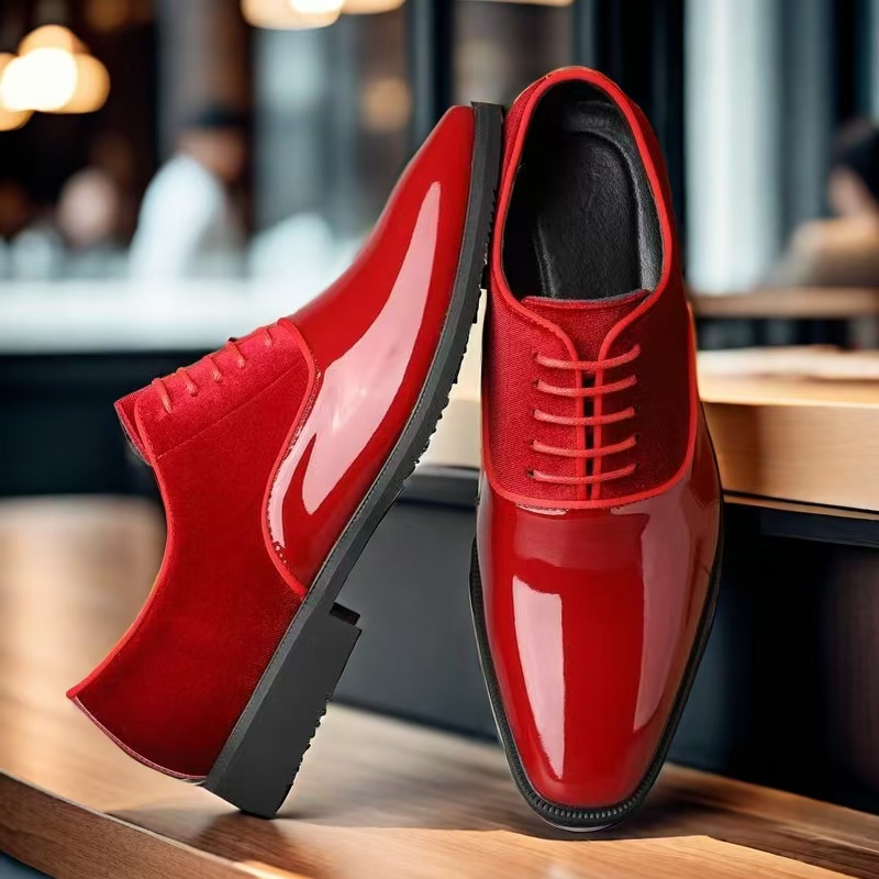 Męskie buty wizytowe Oxford z  – Men Formal Wear Dress recenzja i cena