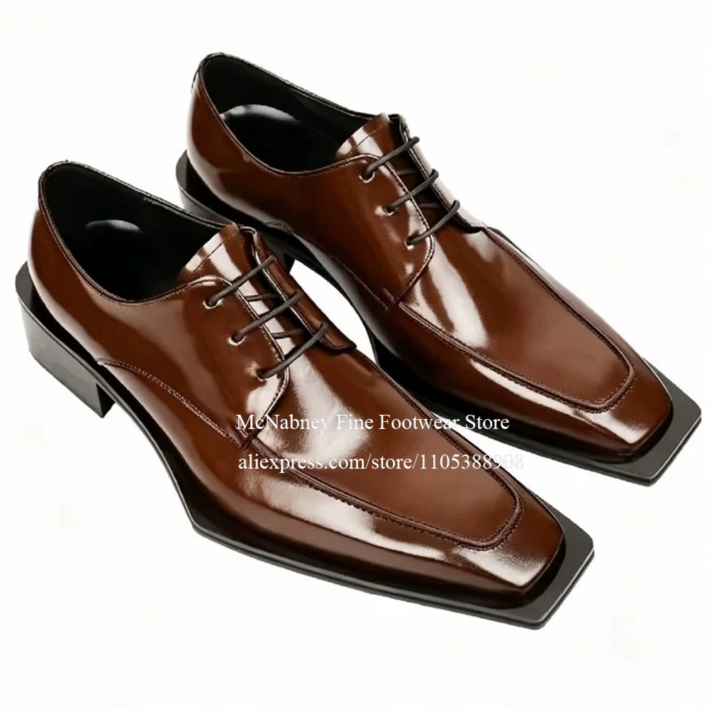 Skórzane buty wizytowe z ćwiek – Men Formal Wear Dress recenzja i cena