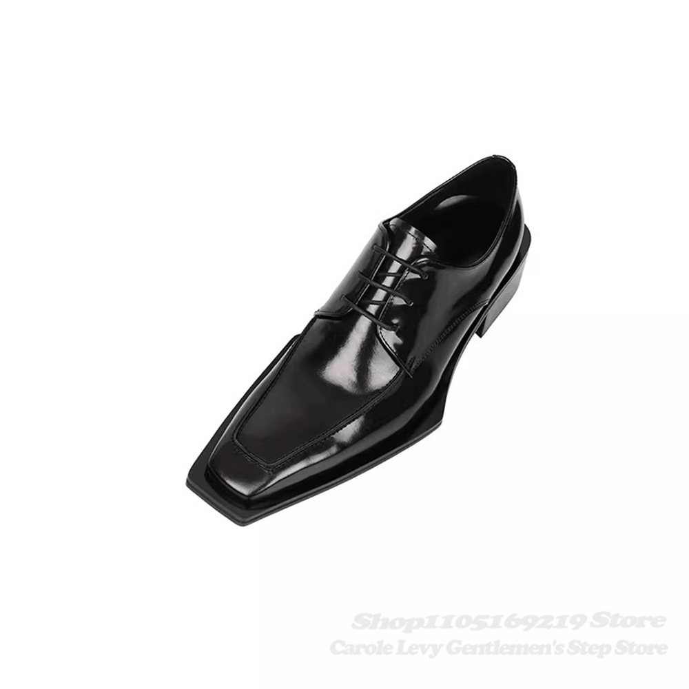 Czarne lakierowane męskie buty – Men'S Formal Style recenzja i cena