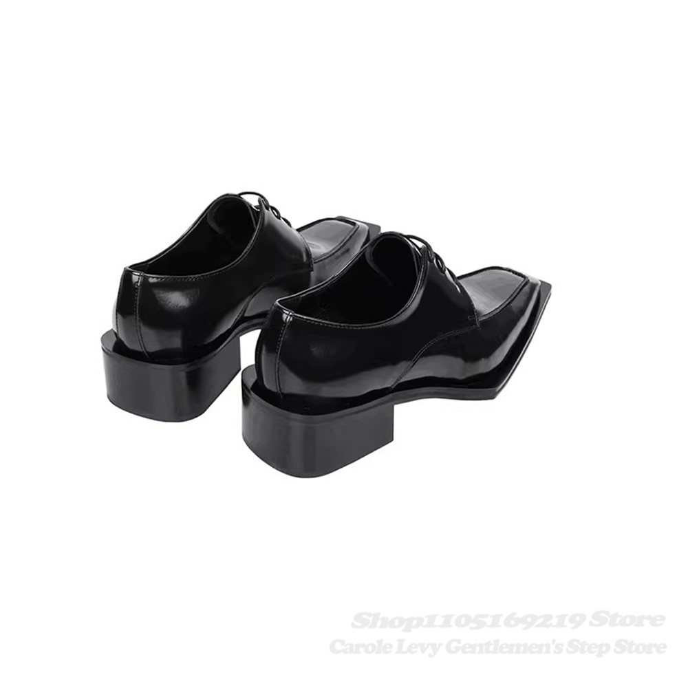 Czarne lakierowane męskie buty – Men'S Formal Style recenzja i cena