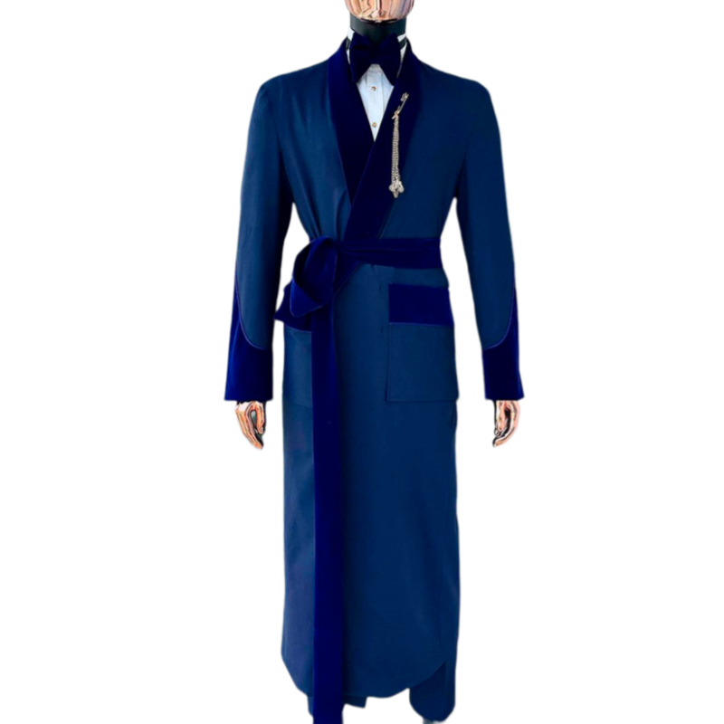 Długa marynarka męska szyta na – Men Formal Wear Blue recenzja i cena